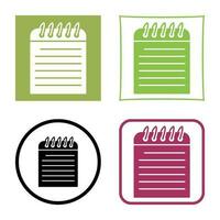 Unique Note Vector Icon