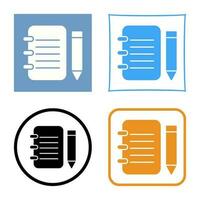 Unique Notepad Vector Icon