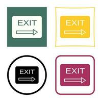 Unique Exit Vector Icon