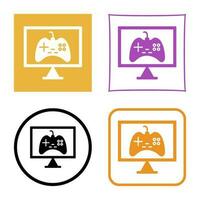 Unique Online Games Vector Icon