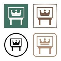 Crown Exhibit Vector Icon