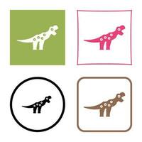 icono de vector de dinosaurio