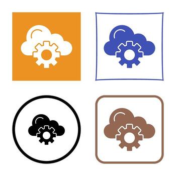 Cloud Computing Vector Icon