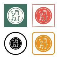 Musical Notes Vector Icon