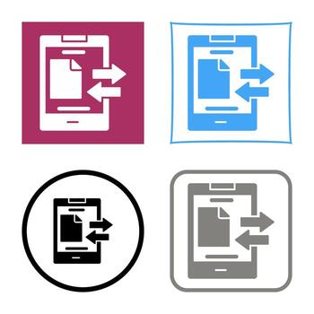 icono de vector de transferencia de datos