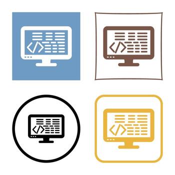 icono de vector de codificación