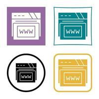 Www Vector Icon