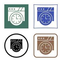 Wall Clock Vector Icon