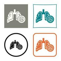 Lung Cancer Vector Icon