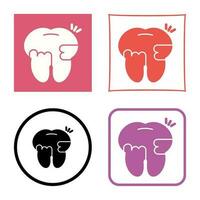 Toothache And Plaque Vector Icon