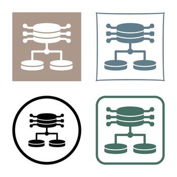 icono de vector de datos estructurados