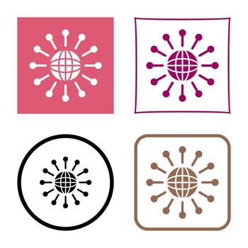 icono de vector de red