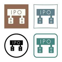 Ipo Vector Icon