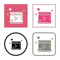 icono de vector de reproductor de video