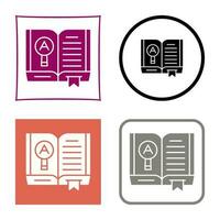 Open Book Vector Icon