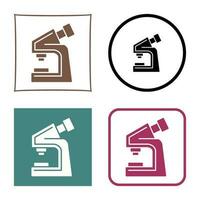 icono de vector de microscopio