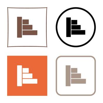 icono de vector de alineación de objetos