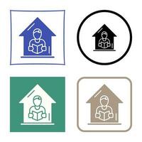 Home Learning Vector Icon