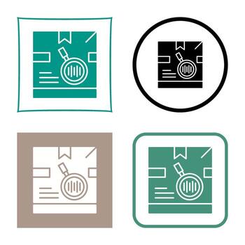 icono de vector de código de seguimiento