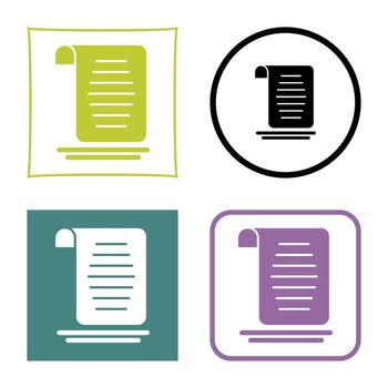 Document Vector Icon
