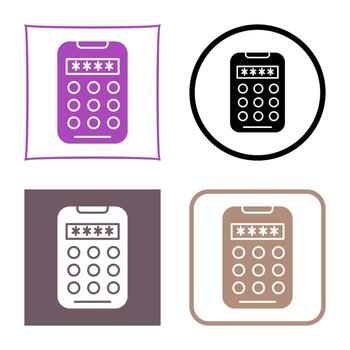 icono de vector de código pin