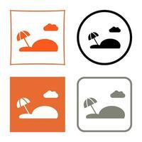 Beach Vector Icon