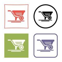 Wheelbarrow Vector Icon