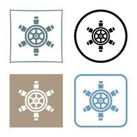 Ship Wheel Vector Icon