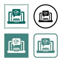 E Learning Vector Icon