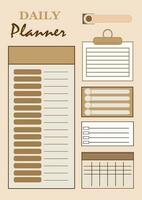 Planner  plan calendar.Flat search string Review task list RGB color icon. Analyzing data. Checklist. Research text. Search information. Isolated vector illustration.