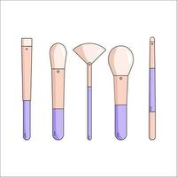 Symbol of feminism Makeup Brushes. Women's Rights Day. International Women's Day. White background photo