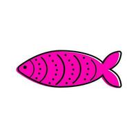 French April Fool's Day. Poisson d'avril. One color fish for your design. White background. photo