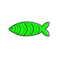 French April Fool's Day. Poisson d'avril. One color fish for your design. White background. photo