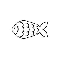 French April Fool's Day. Poisson d'avril. Black white fish for your design. photo