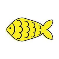 French April Fool's Day. Poisson d'avril. One color fish for your design. White background. photo