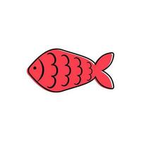 French April Fool's Day. Poisson d'avril. One color fish for your design. White background. photo