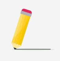 vector writing pencil illustration on white background