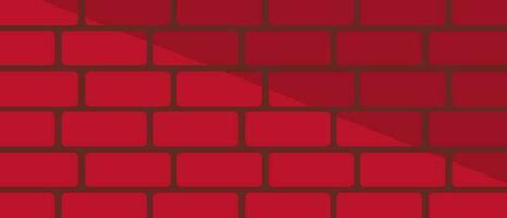 red banner texture of red bricks with black cement background vector