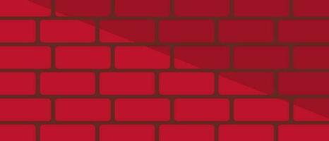 red banner texture of red bricks with black cement background vector