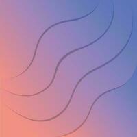 Gradient wave background premium vector illustration