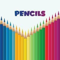 Color Pencils premium vector illustration