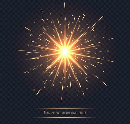 Oralnge light flare effect