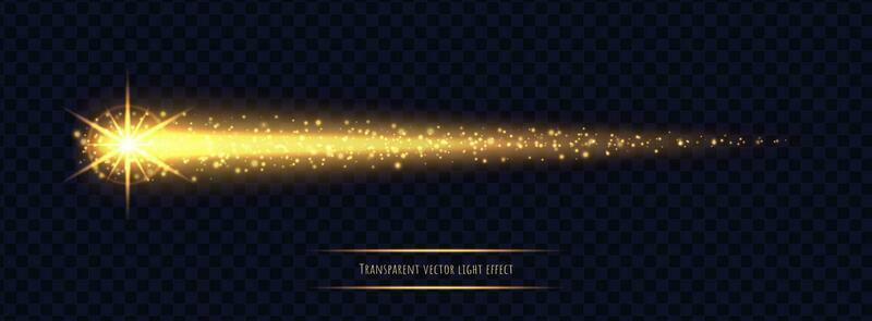 Magic golden wave light effect