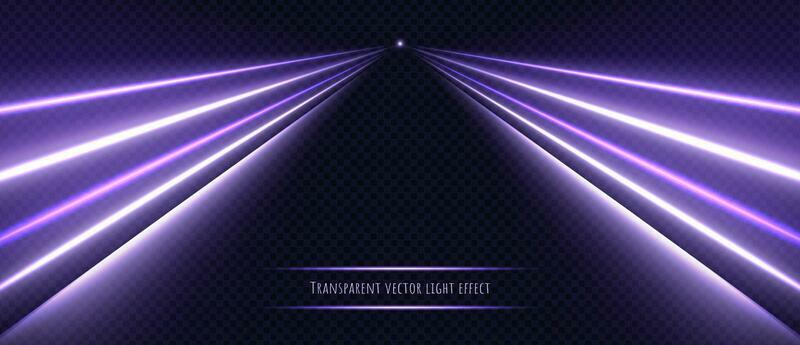 Violet neon lights, speed light effect