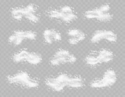 Soap foam with bubbles vector