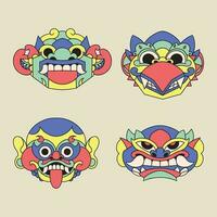 pop art asset barong vector