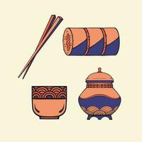 japan food illustration vector art