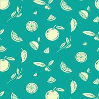 Pattern Orange fruit vector art