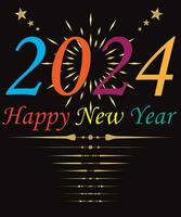 Print 2023 Happy New Year Background Design. Pro Vector Adobe Illustrator Artwork