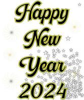 2023 Happy New Year Background Design. Pro Vector Adobe Illustrator Artwork